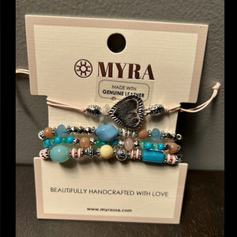 NWT Myra Bag Multicolor Beaded Bracelet Set
